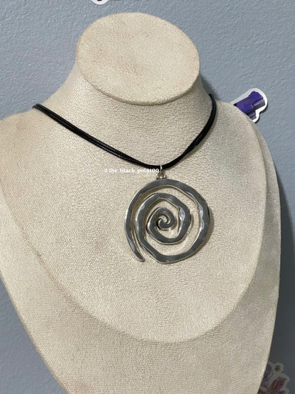 Asymmetrical Spiral Swirl Necklace🌀
