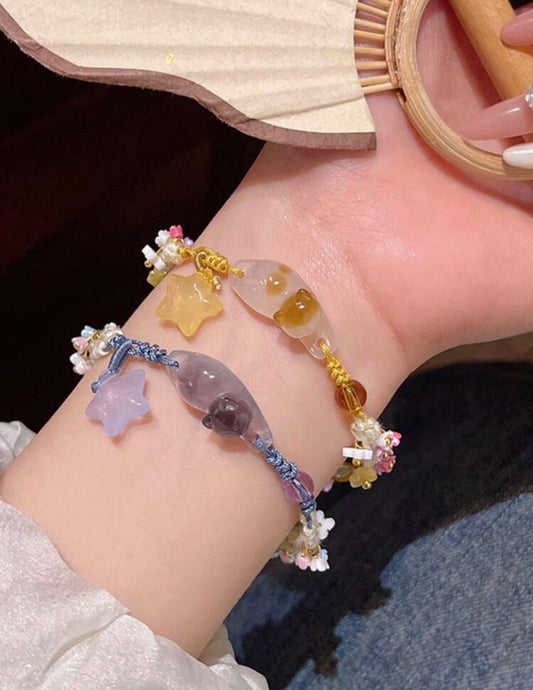 2pcs Cute Unique Cat & Star Bracelets🐈