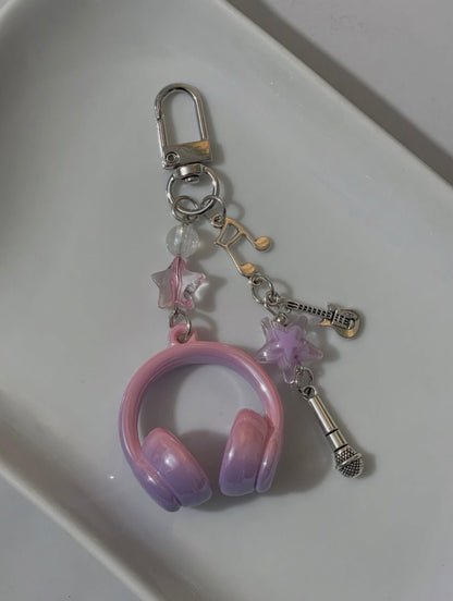 Music Earphone Keychain