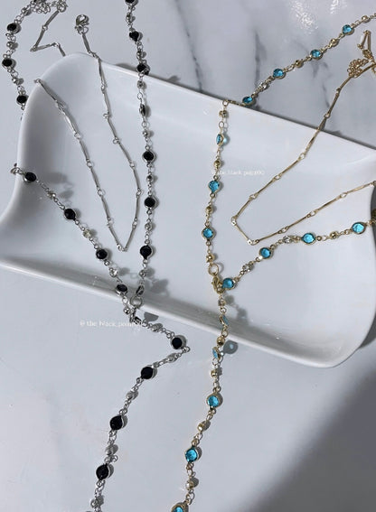Crystal long necklace 🤍