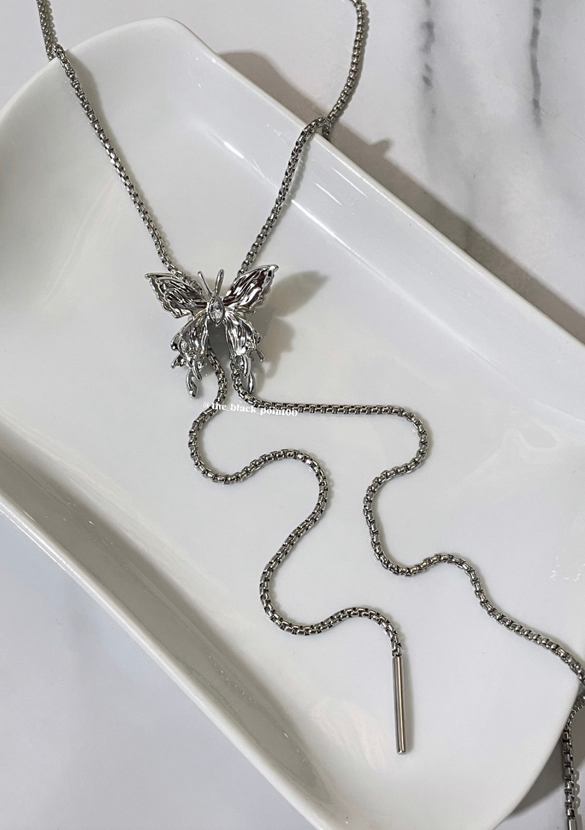 Silver Butterfly Necklace