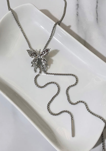 Silver Butterfly Necklace
