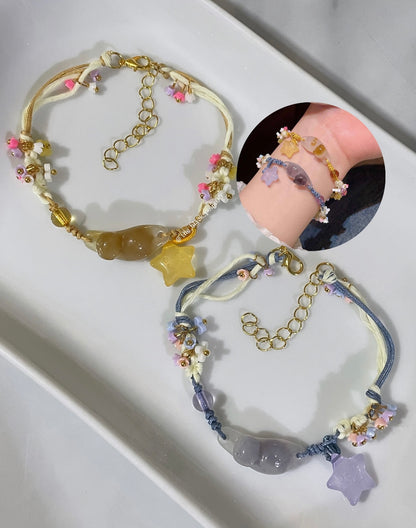 2pcs Cute Unique Cat & Star Bracelets🐈