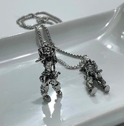 3d girl necklace