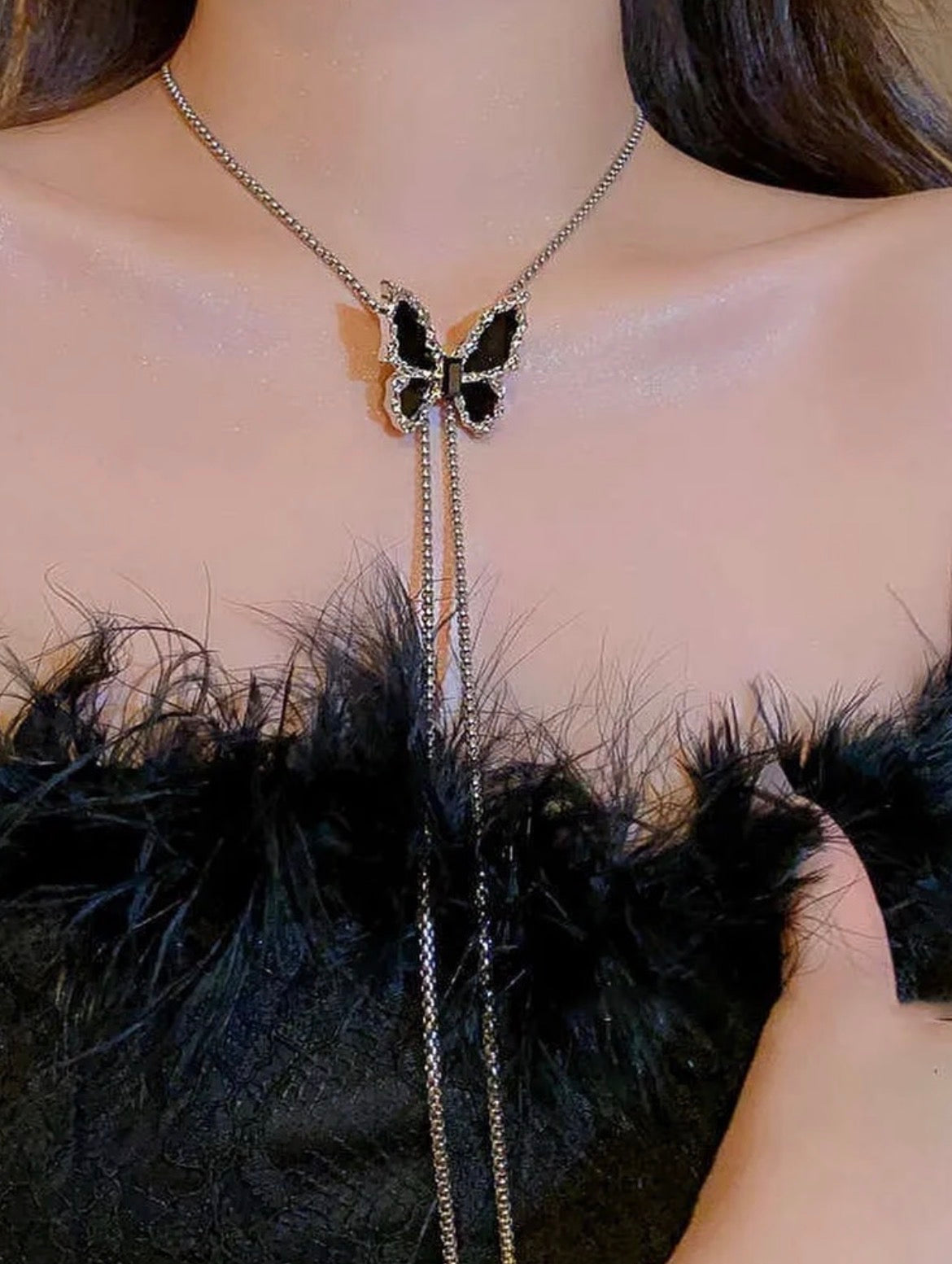Butterfly / Star Necklaces🤍🖤