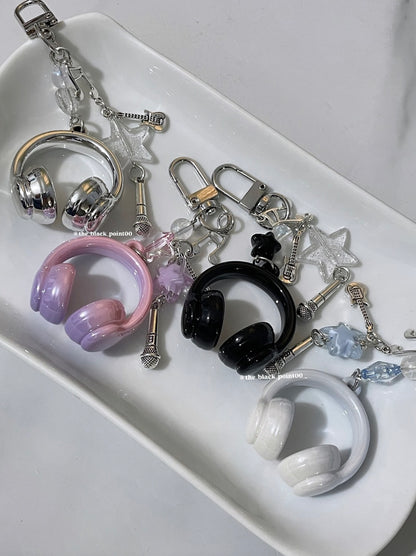 Music Earphone Keychain