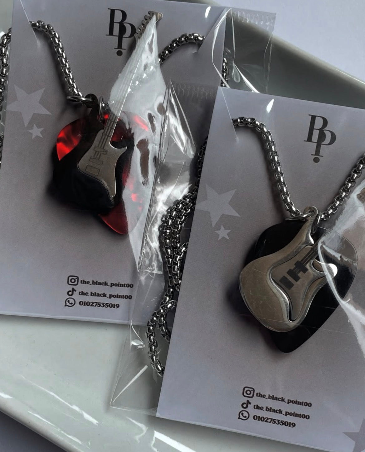 Guitar &Pick Necklace 🎸