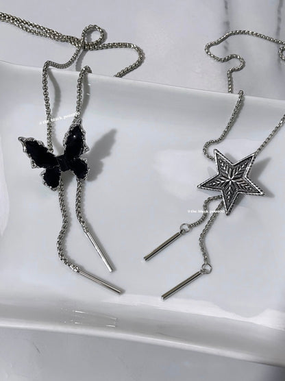 Butterfly / Star Necklaces🤍🖤