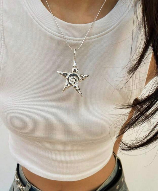 Silver Star Necklace