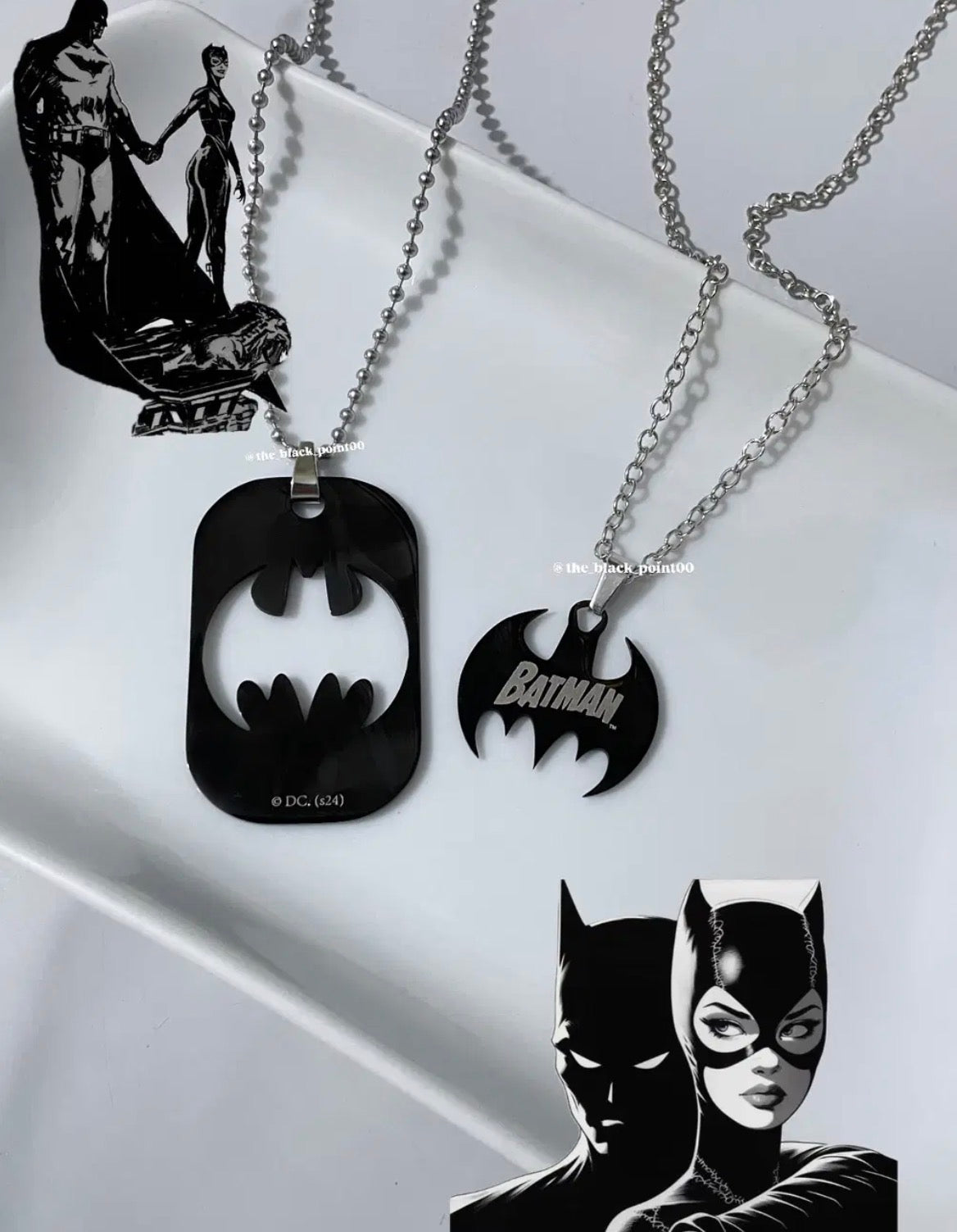 Batman Matching necklaces